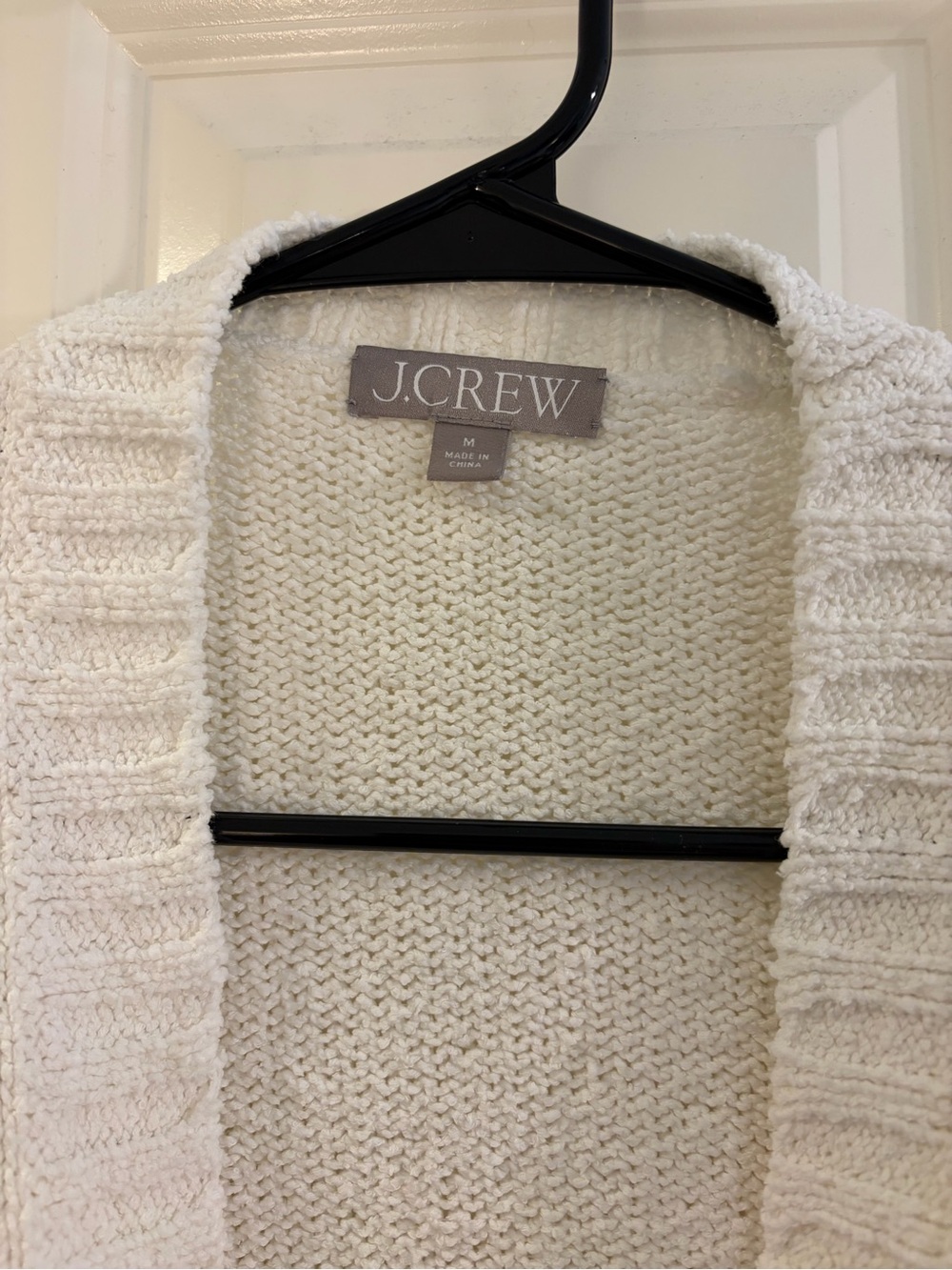 J. Crew White V-Neck Button Front Cardigan - Picture 4 of 5